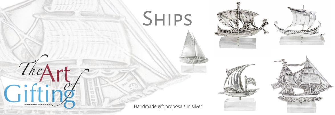 Silver Ships on muma.gr. Handmade museum copies gifts.
