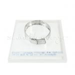 Mom's Maternity Bracelet, Silver-plated in silver solution 999°, on acrylic base
