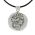 Thassion, Pendant in silver 999° with black satin cord, depicting the head of Dionysus.