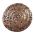 One side of the Disc of Phaistos found in Crete. Handmade copper with natural oxidation.