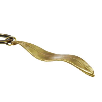 Olive Leaf Brass Key-Ring