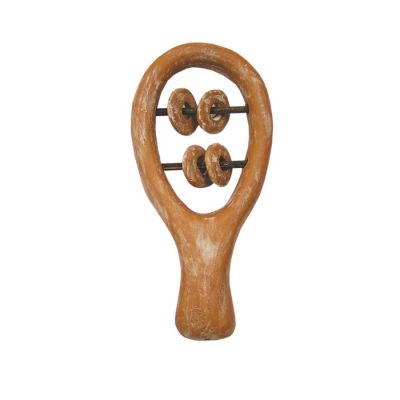 Sistrum (seistron) handmade clay rattle, Ancient Greek toys
