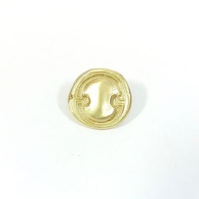 Shield of Thebes Pin handmade in solid brass on muma.gr.