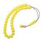 Worry bead, made of 33 yellow synthetic beads.