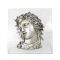 Alexander the Great, Bust, Silver-plated Copper, mounted on an acrylic back (plexiglass).