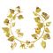 Ivy Wreath, 24K Gold-plated Copper, mounted on an acrylic back.