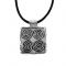 Spirals' silver-plated pendant, jewel stamp